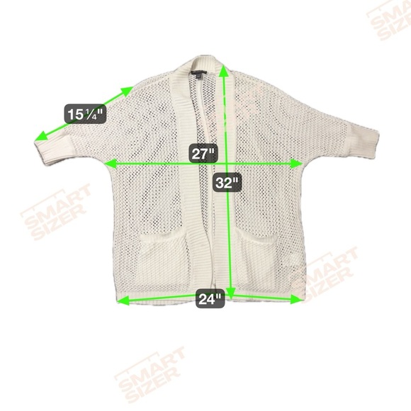 Maternity Pea In The Pod Cozy White Open-Knit Cardigan sz M with pockets (M125) - Picture 9 of 9